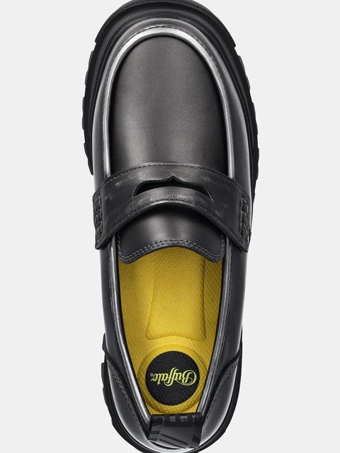 Buffalo mokasyny Aspha Loafer Vntg damskie kolor szary na platformie 1624083-PEW