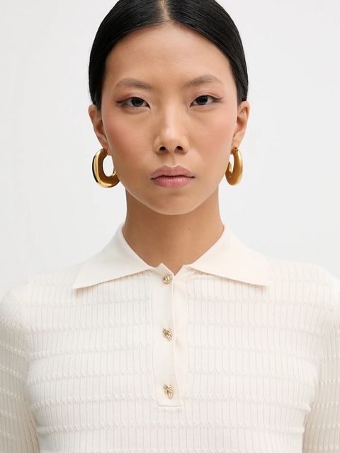 Marella t-shirt LEGNO damskie kolor beżowy 2613361101200