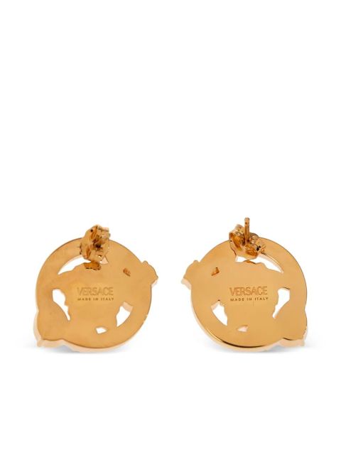 Versace Medusa Head-motif embellished earrings - Gold