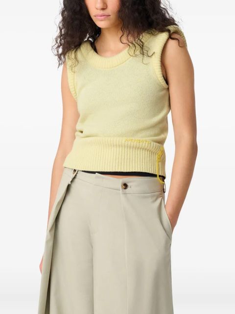 Axel Arigato Marla ribbed sleeveless vest - Yellow - zdjęcie produktu nr 2