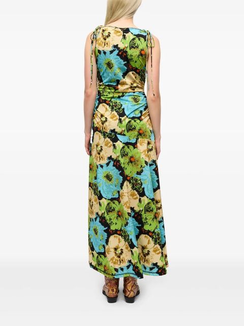 GANNI floral-print dress - Green