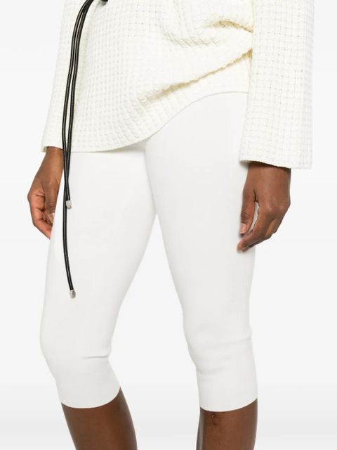 TOTEME capri knit leggings - White