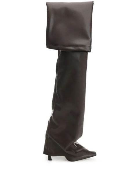 The Attico 95mm over-the-knee boots - Brown - zdjęcie produktu nr 1