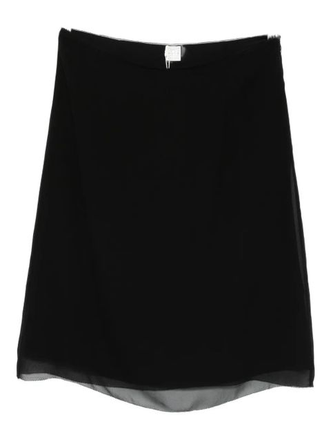 TOTEME slip mini skirt - Black