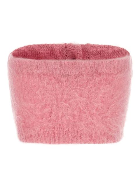 Alessandra Rich embroidered button top - Pink