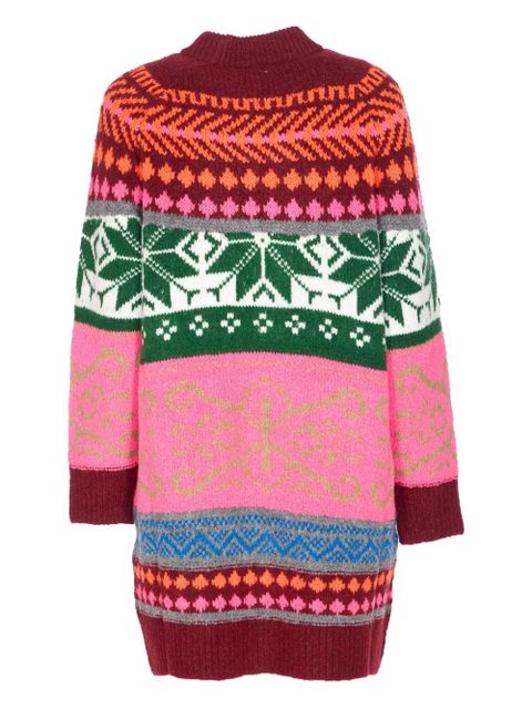 Essentiel Antwerp fairisle crew-neck knitted day dress - Pink - zdjęcie produktu nr 2