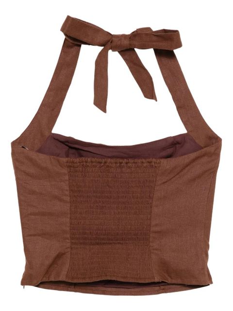 Reformation Malika top - Brown - zdjęcie produktu nr 2