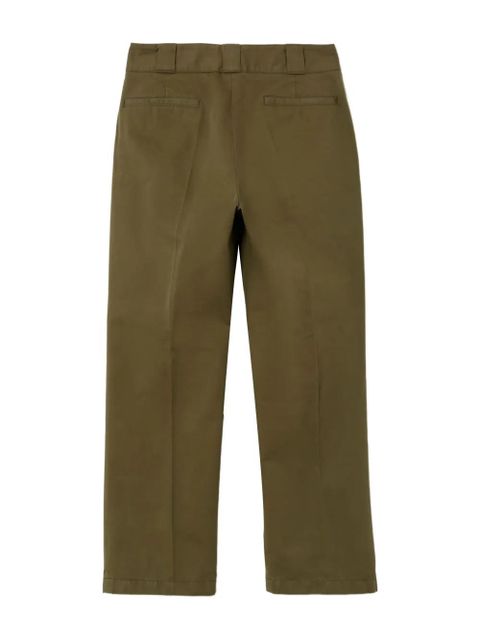 RE/DONE pressed-crease trousers - Green