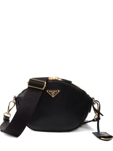 Prada triangle-logo zip-top shoulder bag - Black - zdjęcie produktu nr 1