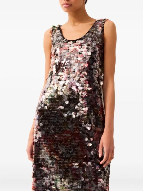 Marie Oliver Olympia sequin midi dress - Black