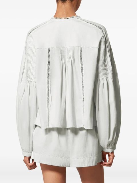ISABEL MARANT Cubraly ruffled lace shirt - White