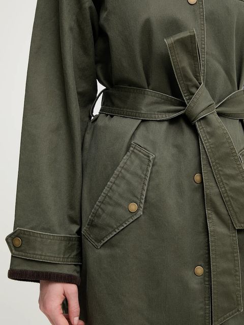 Abercrombie & Fitch płaszcz kolor zielony KI144-5195-340 - zdjęcie produktu nr 2