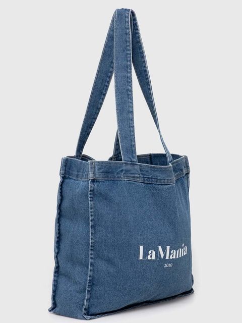 La Mania torebka jeansowa kolor niebieski
