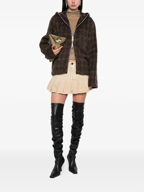 Balenciaga pleated denim mini skirt - Neutrals - zdjęcie produktu nr 2