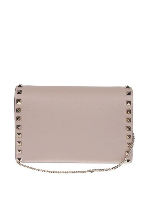 Valentino Garavani Rockstud leather clutch bag - Pink - zdjęcie produktu nr 2