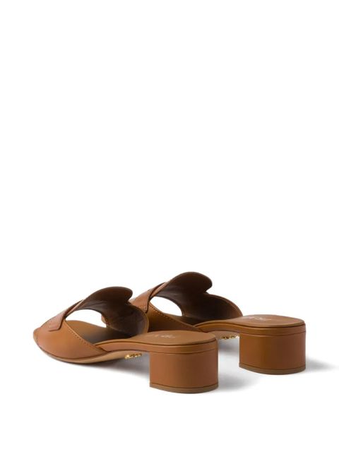 Prada leather sandals - Brown - zdjęcie produktu nr 2