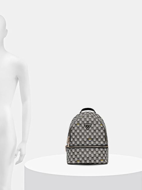 Guess plecak FOLLIE damski kolor czarny mały wzorzysty TWLW96 76032