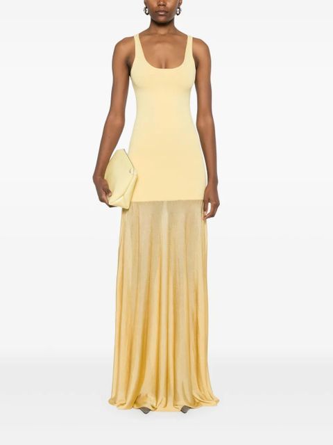 TOTEME panelled maxi dress - Yellow