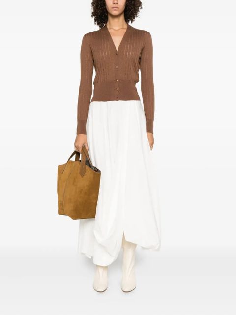 Max Mara ribbed embellished cardigan - Brown - zdjęcie produktu nr 2