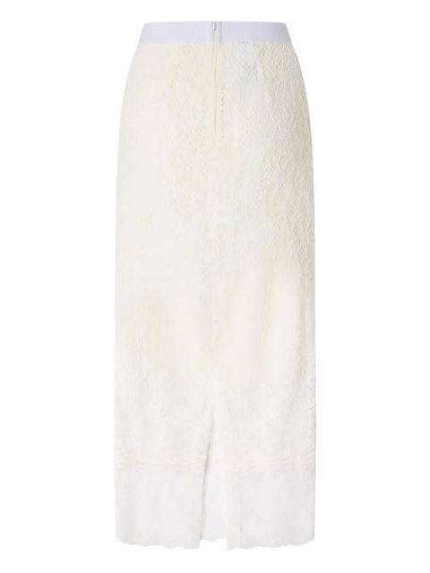 PINKO logo-label lace-overlay skirt - Neutrals - zdjęcie produktu nr 2