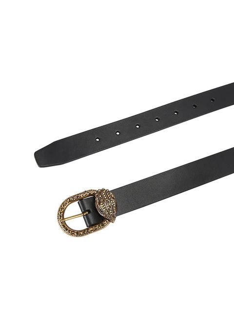 Kurt Geiger London pasek skórzany Mayfair damski kolor czarny 5257800109 - zdjęcie produktu nr 2