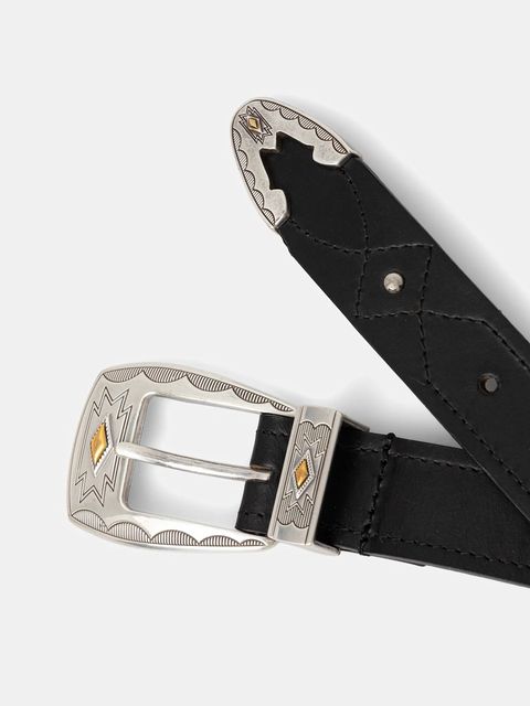 Pepe Jeans pasek skórzany damski kolor czarny PL020870