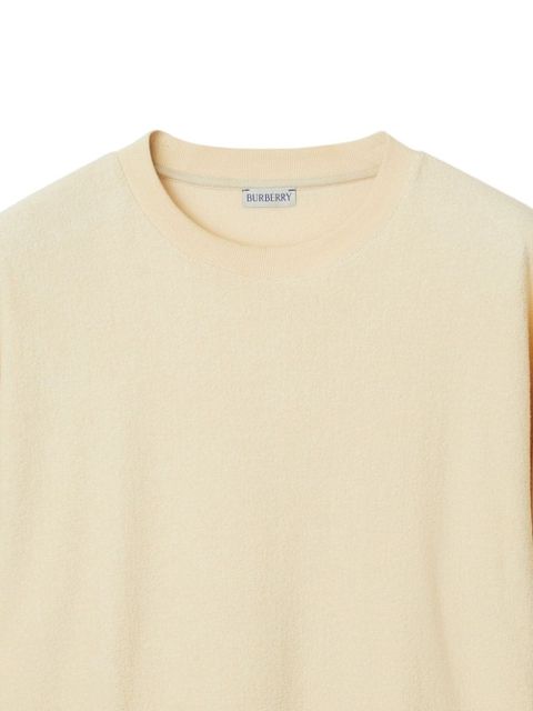 Burberry round-neck cotton T-shirt - Neutrals