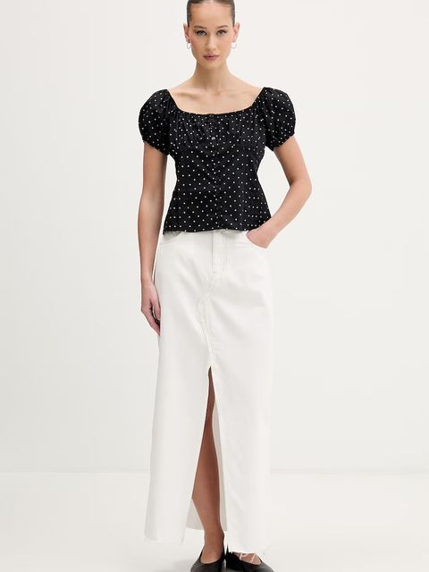 Guess Jeans spódnica z rozcięciem jeansowa - zdjęcie produktu nr 1