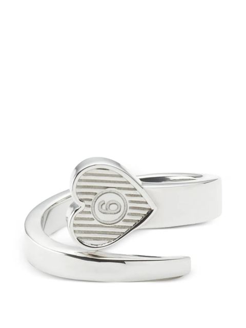 MM6 Maison Margiela Arrow Heart open ring - Silver - zdjęcie produktu nr 1