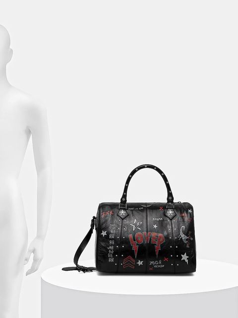 ZADIG&VOLTAIRE torebka skórzana kolor czarny LWBA04145