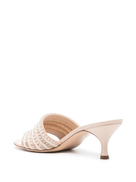Casadei Limelight 70mm mules - Pink