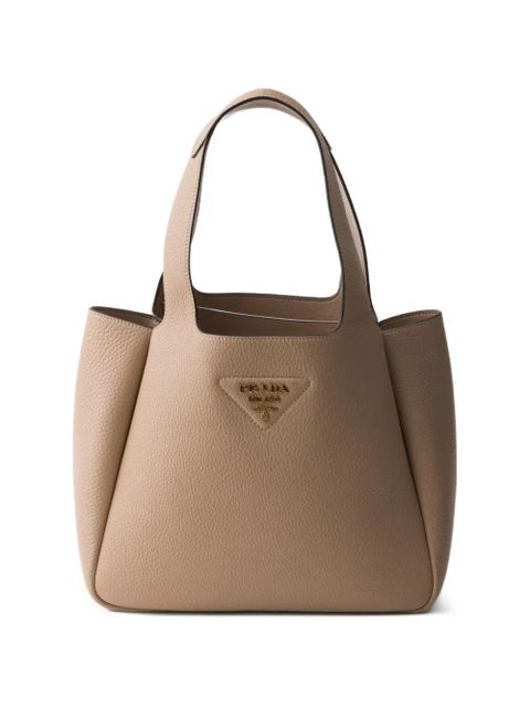 Prada small leather tote bag - Neutrals - zdjęcie produktu nr 1