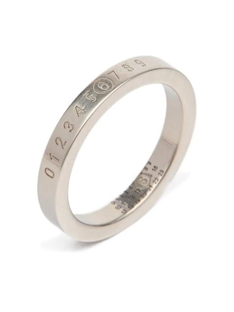 MM6 Maison Margiela Numeric Minimal Signature ring - Silver - zdjęcie produktu nr 1