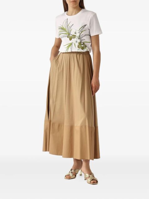 Max Mara floral-print T-shirt - White