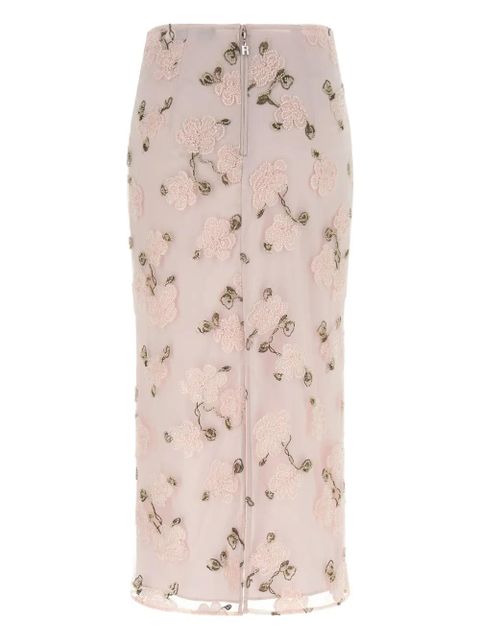 ROTATE BIRGER CHRISTENSEN beaded floral pencil skirt - Pink - zdjęcie produktu nr 2