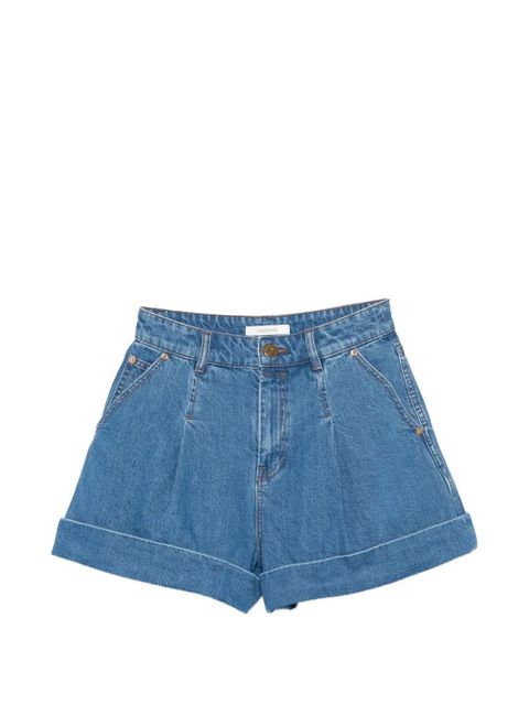 ZIMMERMANN pleated cuffed shorts - Blue - zdjęcie produktu nr 1
