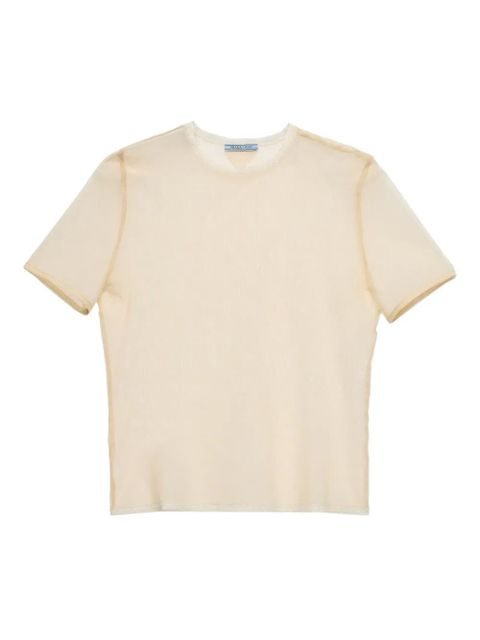 Prada cotton T-shirt - Neutrals - zdjęcie produktu nr 1