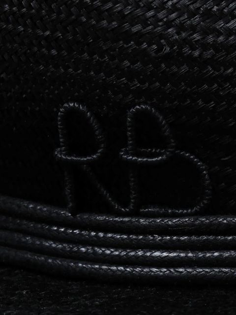 Ruslan Baginskiy logo-embroidered chain sun hat - Black