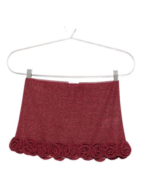 Oséree Lumière Rose mini skirt - Red