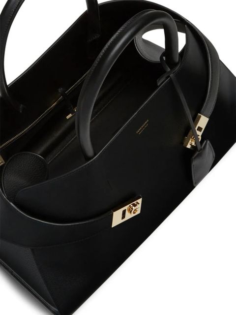 Ferragamo Hug leather tote bag - Black