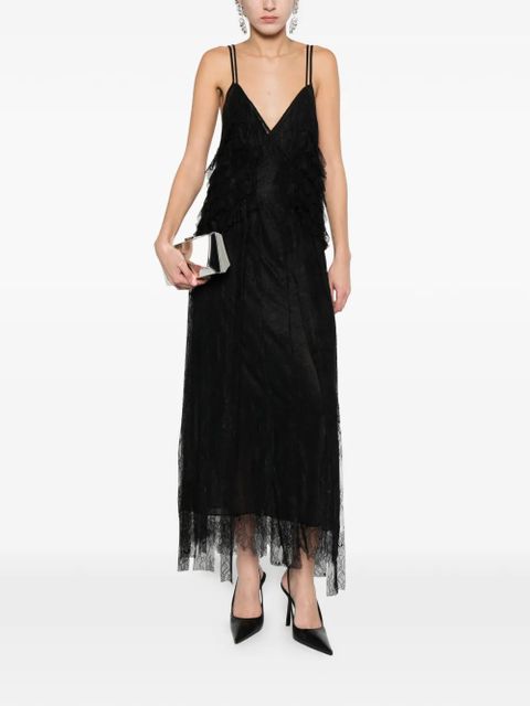 Blumarine ruffled lace dress - Black - zdjęcie produktu nr 2