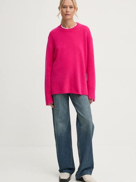 AERON sweter kaszmirowy kolor różowy PU267548 - zdjęcie produktu nr 2