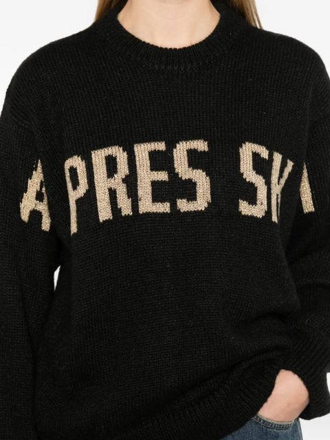 MC2 Saint Barth letter crew-neck sweater - Black