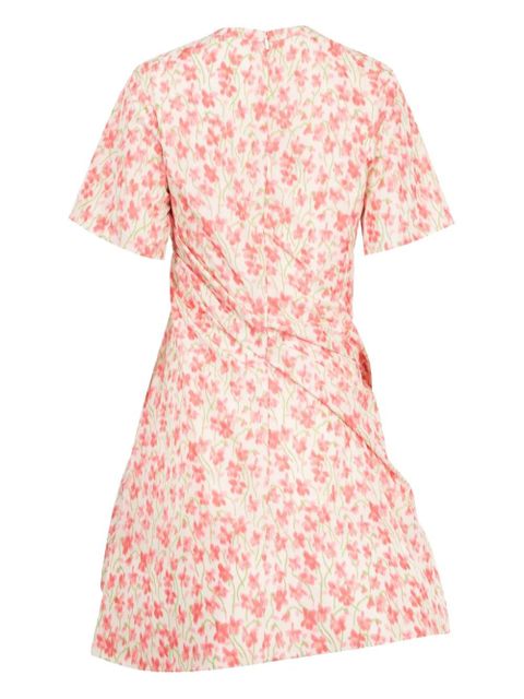 LOEWE twisted floral-print mini dress - Pink - zdjęcie produktu nr 2