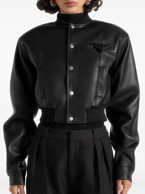 Manière De Voir Zina pocket bomber jacket - Black