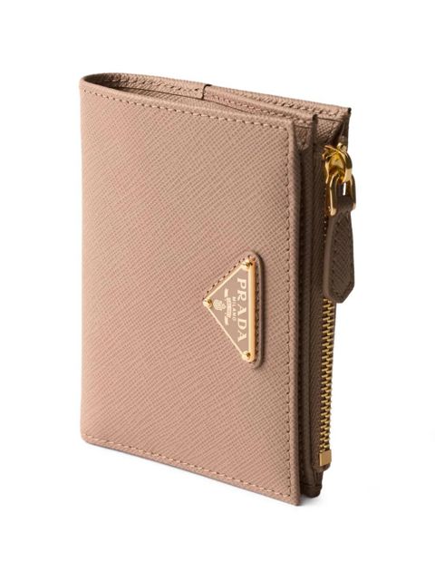Prada leather wallet - Neutrals