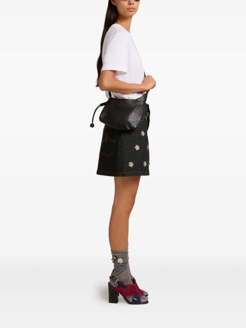 Marni leather crossbody bag - Black - zdjęcie produktu nr 2