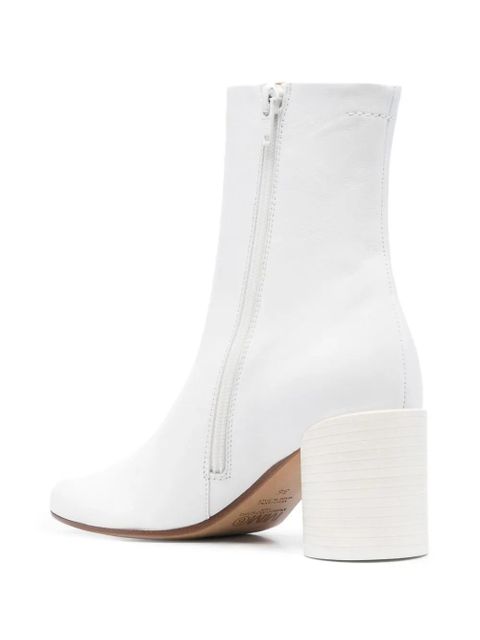 MM6 Maison Margiela Anatomic 70mm leather boots - White - zdjęcie produktu nr 2