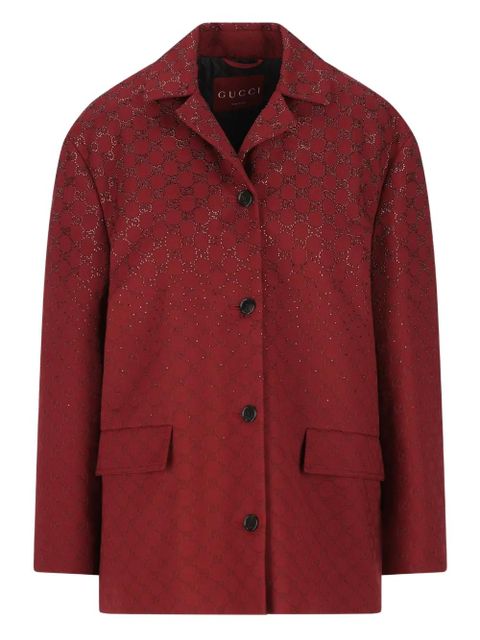 Gucci monogram button jacket - Red - zdjęcie produktu nr 1