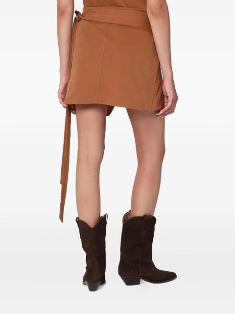 ISABEL MARANT Berenicia tie-detail mini skirt - Brown